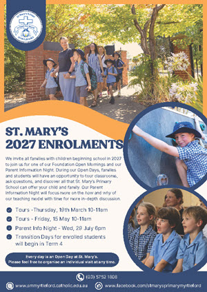 St Marys Myrtleford 2027 Enrolments